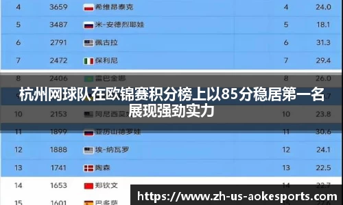 杭州网球队在欧锦赛积分榜上以85分稳居第一名展现强劲实力